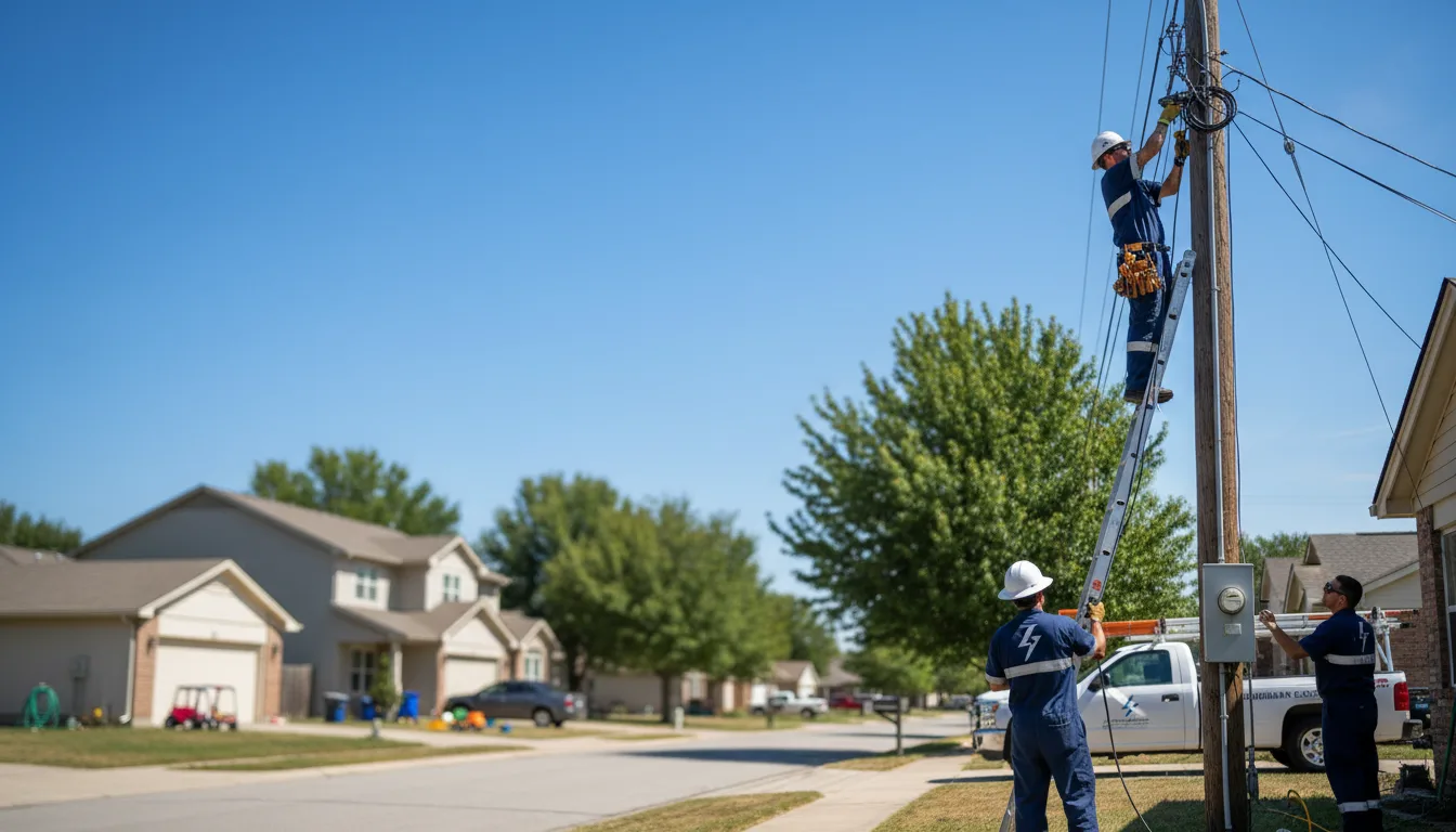 Residential electrician providing installation services in Klemme, IA